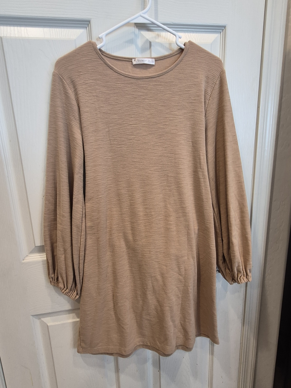5/25 Tan Long-Sleeve Dress